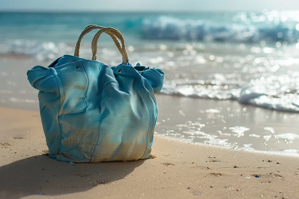 Un sac de plage innovant et respectueux de l’environnement : découvrez le beach bag en voile de bateau recyclée Un sac de plage innovant et respectueux de l'environnement : découvrez le beach bag en voile de bateau recyclée