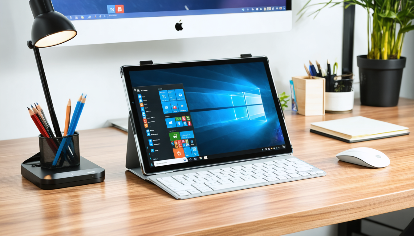 découvrez la tablette tactile sous windows, alliant la puissance d'un pc et la portabilité d'une tablette. profitez d'une expérience fluide et polyvalente pour travailler, jouer et créer où que vous soyez.