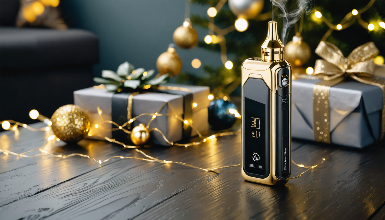 découvrez le vaporisateur haut de gamme, surnommé le 'rolex' du secteur, le cadeau de luxe parfait pour faire sensation lors des fêtes.