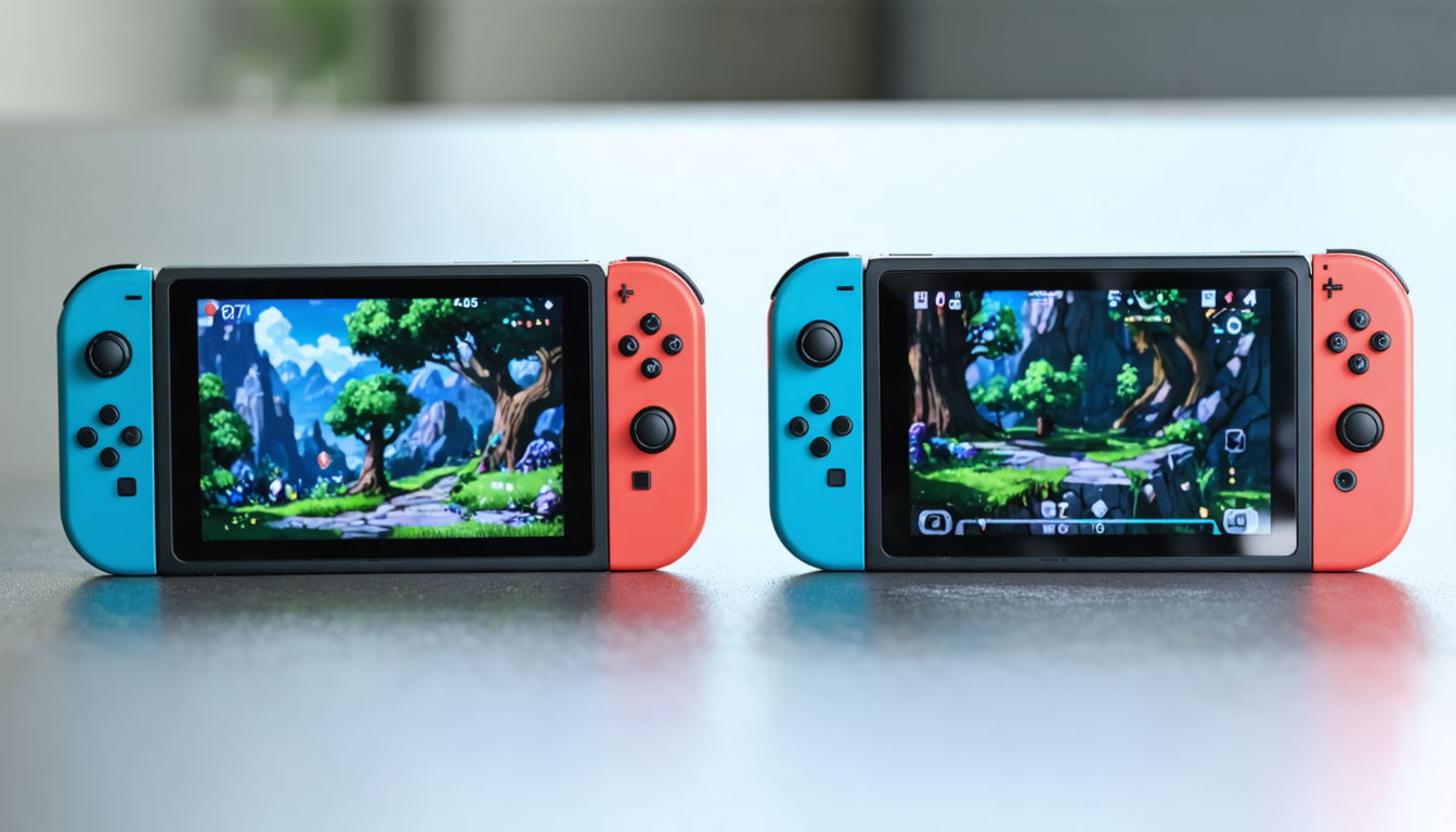 comparez la nintendo switch et la switch oled : découvrez les différences essentielles en termes de design, performance, écran et fonctionnalités pour choisir la console idéale.